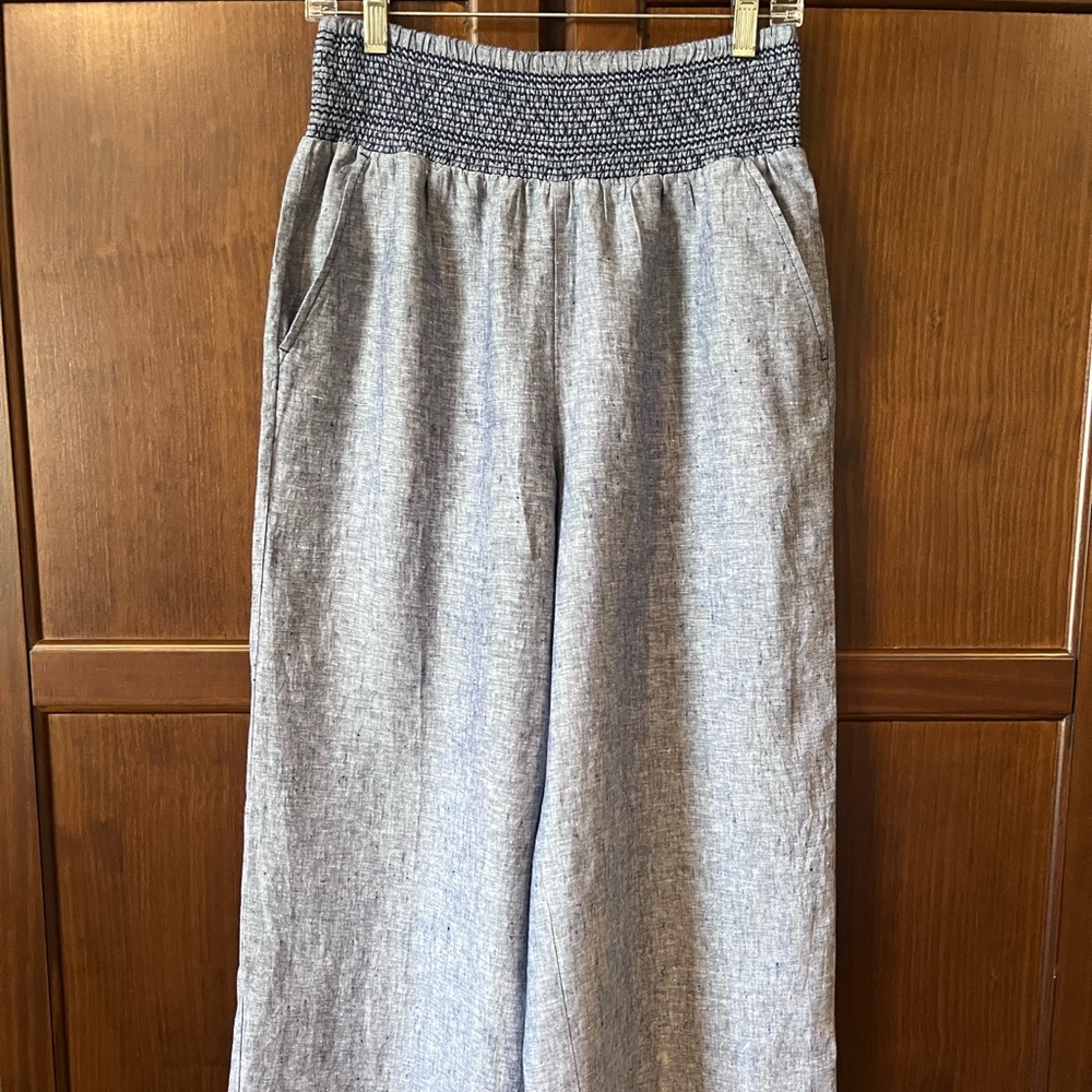 NWOT Women's Smocked Waist Yarn Dye Soft Pants